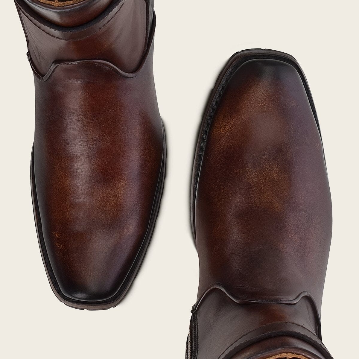 Bota urbana en piel genuina para caballero