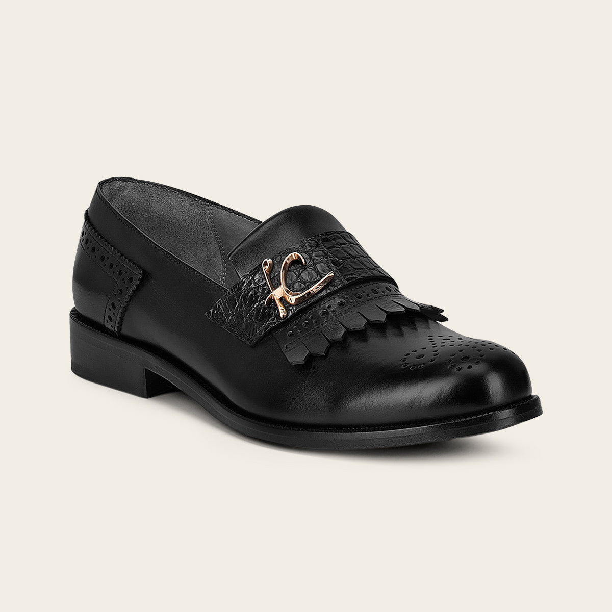 Mocasín para dama en piel de bovino
