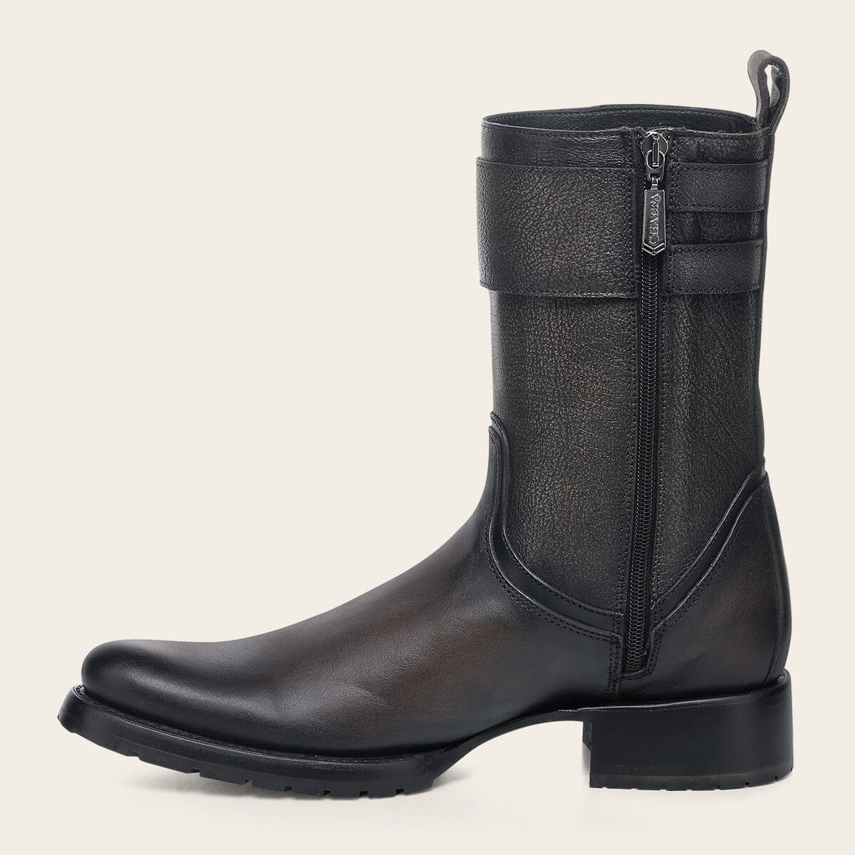 Bota urbana en piel genuina para caballero