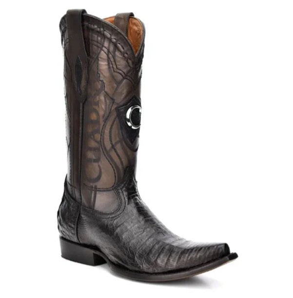 Bota puntal en piel genuina de caimán