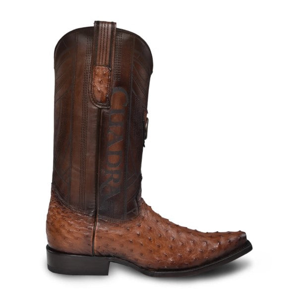 Bota puntal en piel genuina de avestruz