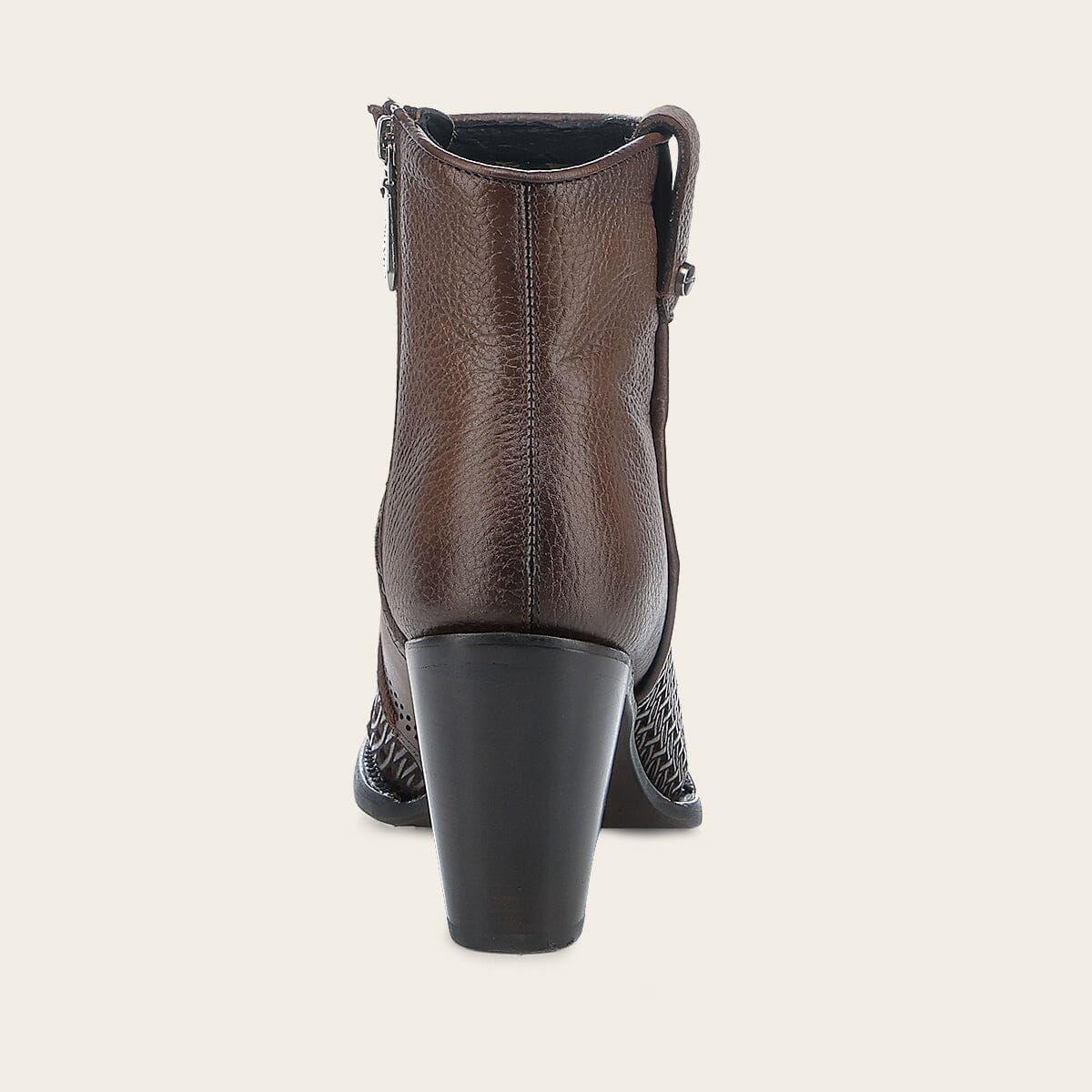 Botín casual en piel genuina para dama