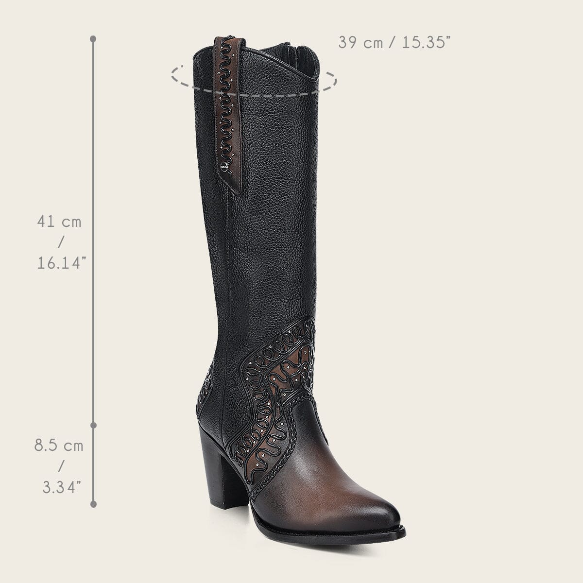 Bota casual en piel genuina para dama