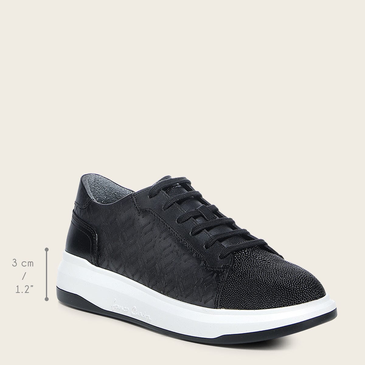 Tenis en piel genuina de mantarraya para caballero