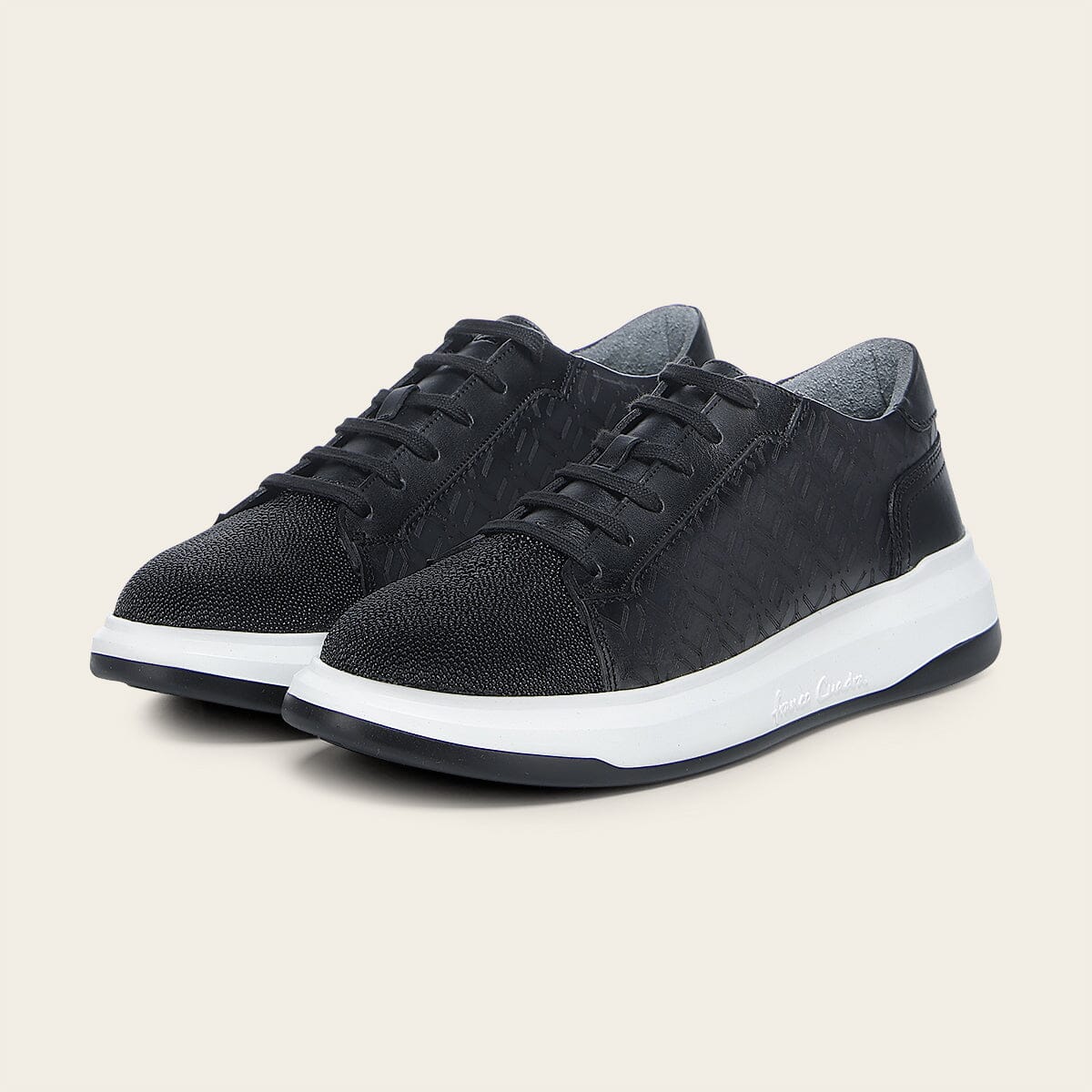 Tenis en piel genuina de mantarraya para caballero