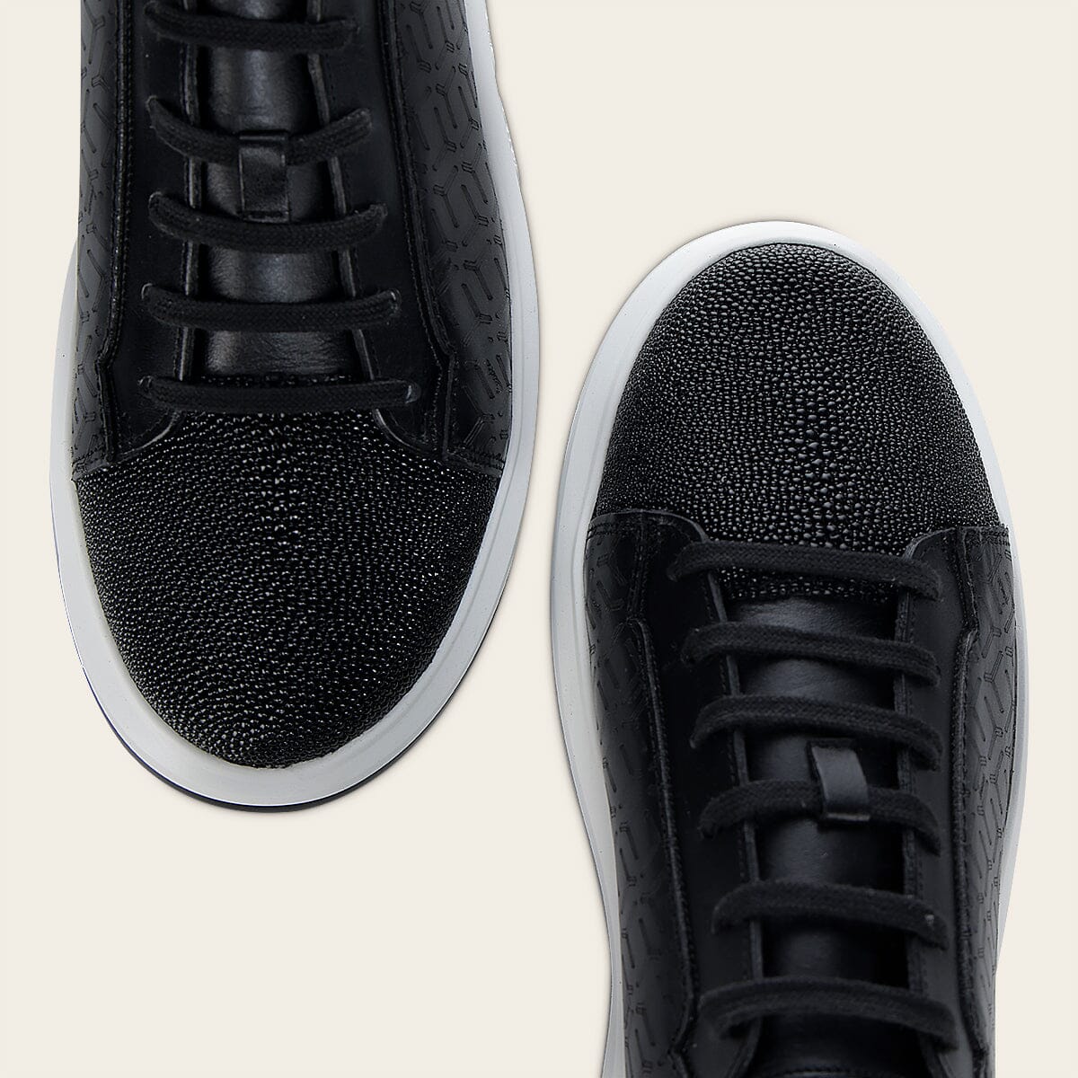 Tenis en piel genuina de mantarraya para caballero