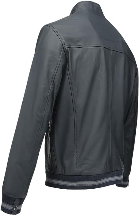 Cuadra Chamarra para Hombre en Piel de Cordero Casual