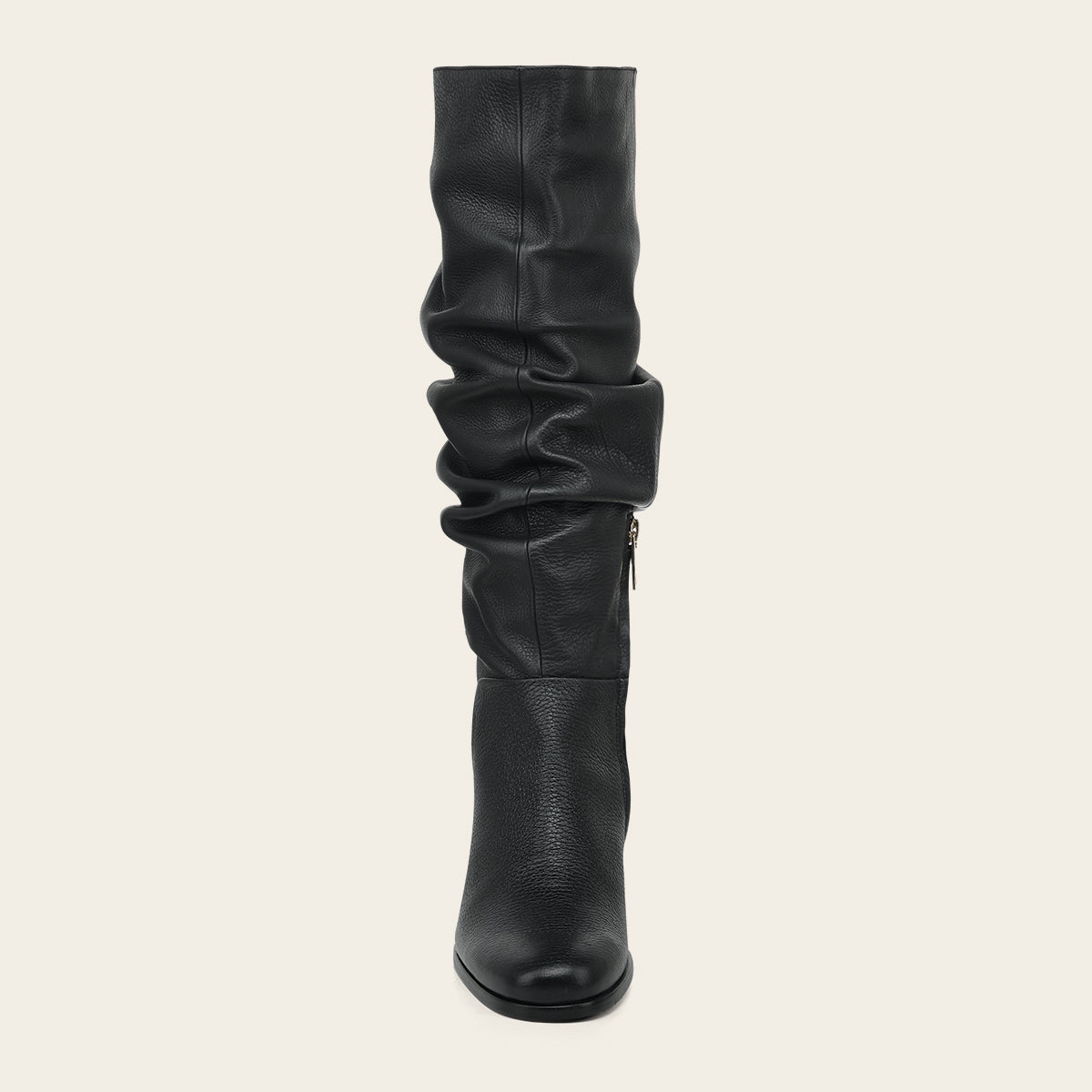 Bota alta de vestir en piel genuina de venado para dama