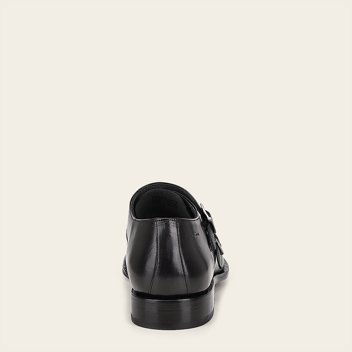 Zapato mokstrap para caballero en piel de becerro