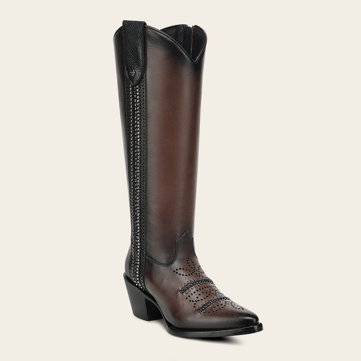 Bota tradicional en piel genuina para dama