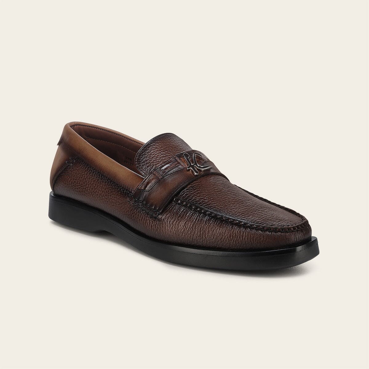Loafer en piel genuina de venado para caballero