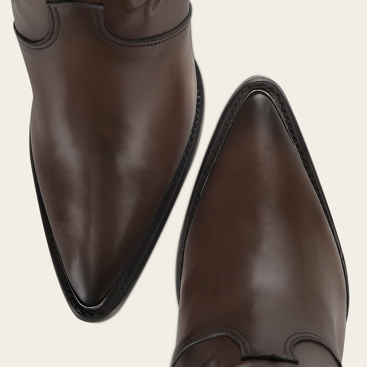 Bota casual en piel genuina de becerro para dama