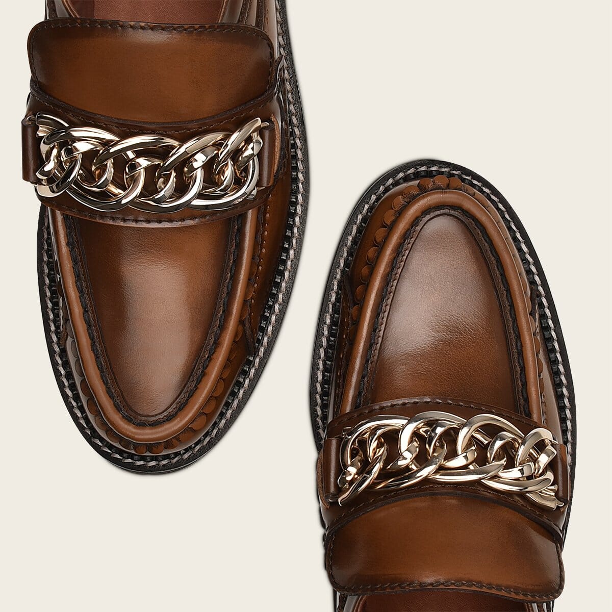 Mocasín en piel genuina para dama