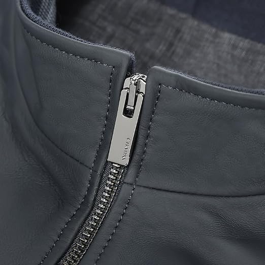 Cuadra Chamarra para Hombre en Piel de Cordero Casual