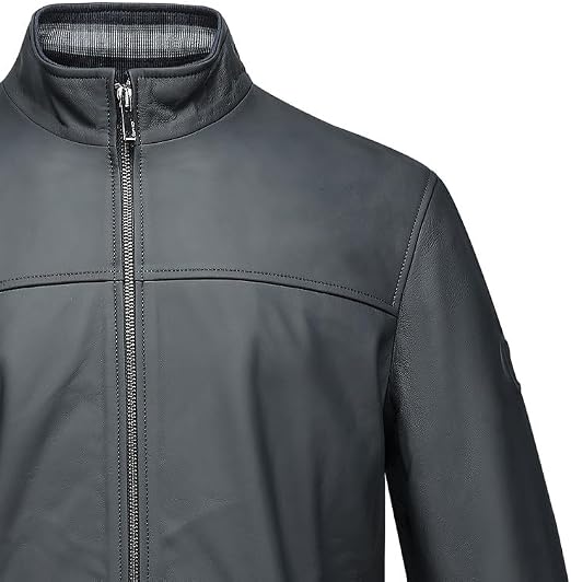 Cuadra Chamarra para Hombre en Piel de Cordero Casual