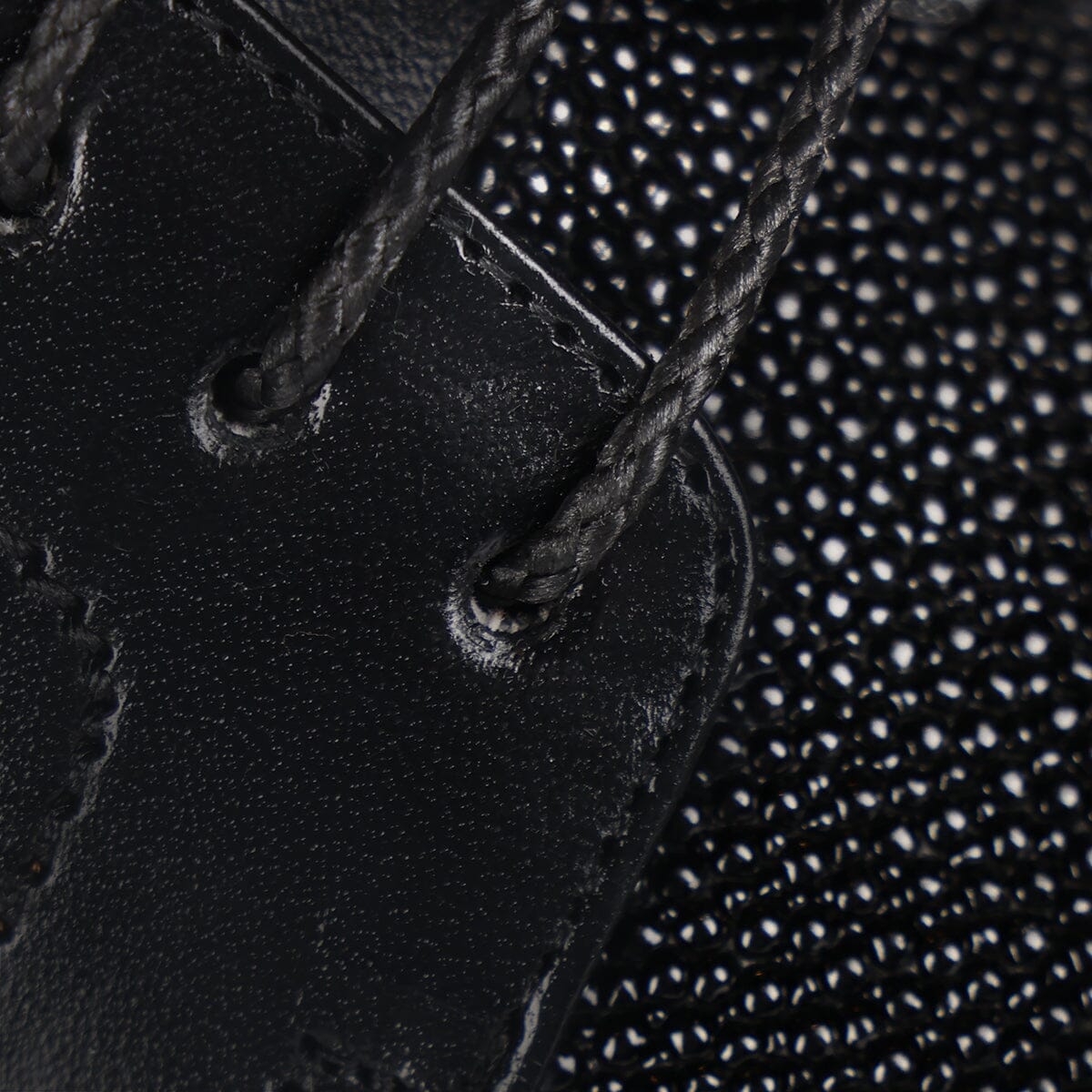 Zapato de vestir derby en piel genuina de mantarraya