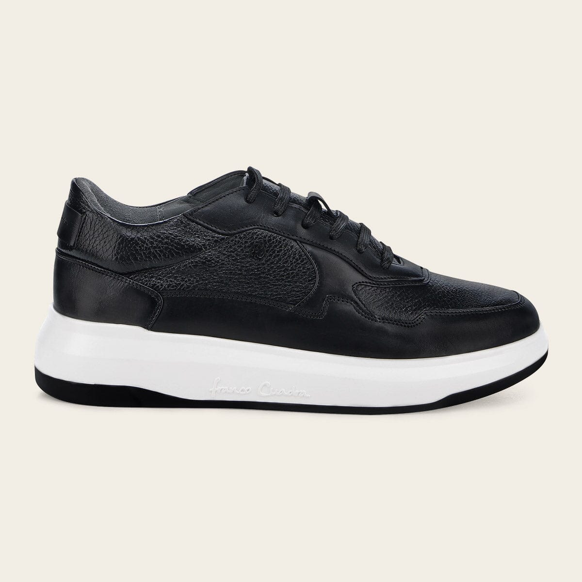 Tenis en piel genuina de venado para caballero