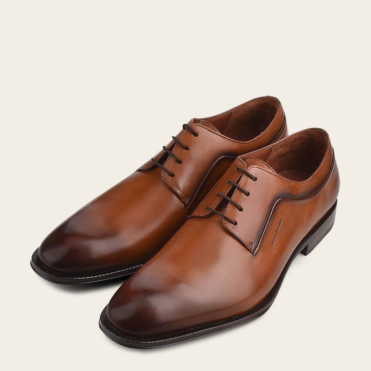 Calzado oxford para caballero en piel de bovino