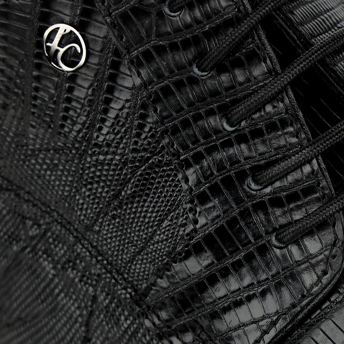 Zapato de vestir tipo Derby "Franco Cuadra Signature" en piel genuina de lizard