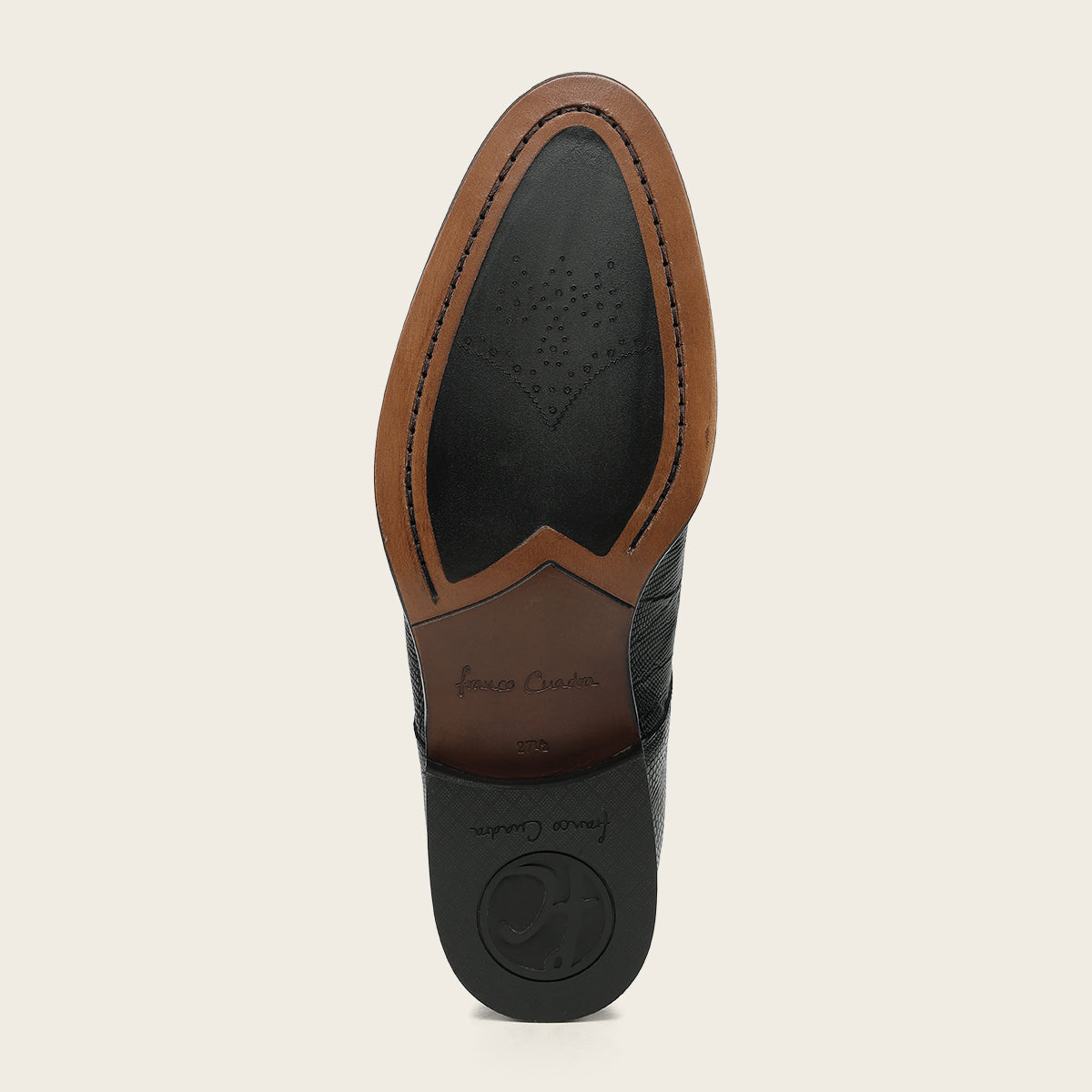 Zapato de vestir tipo Derby "Franco Cuadra Signature" en piel genuina de lizard