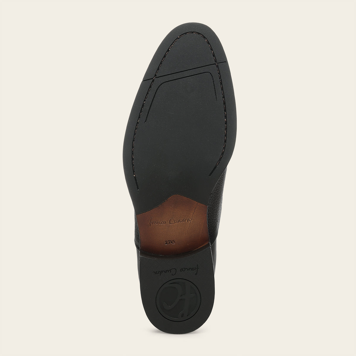 Zapato de vestir tipo Oxford en piel genuina de venado