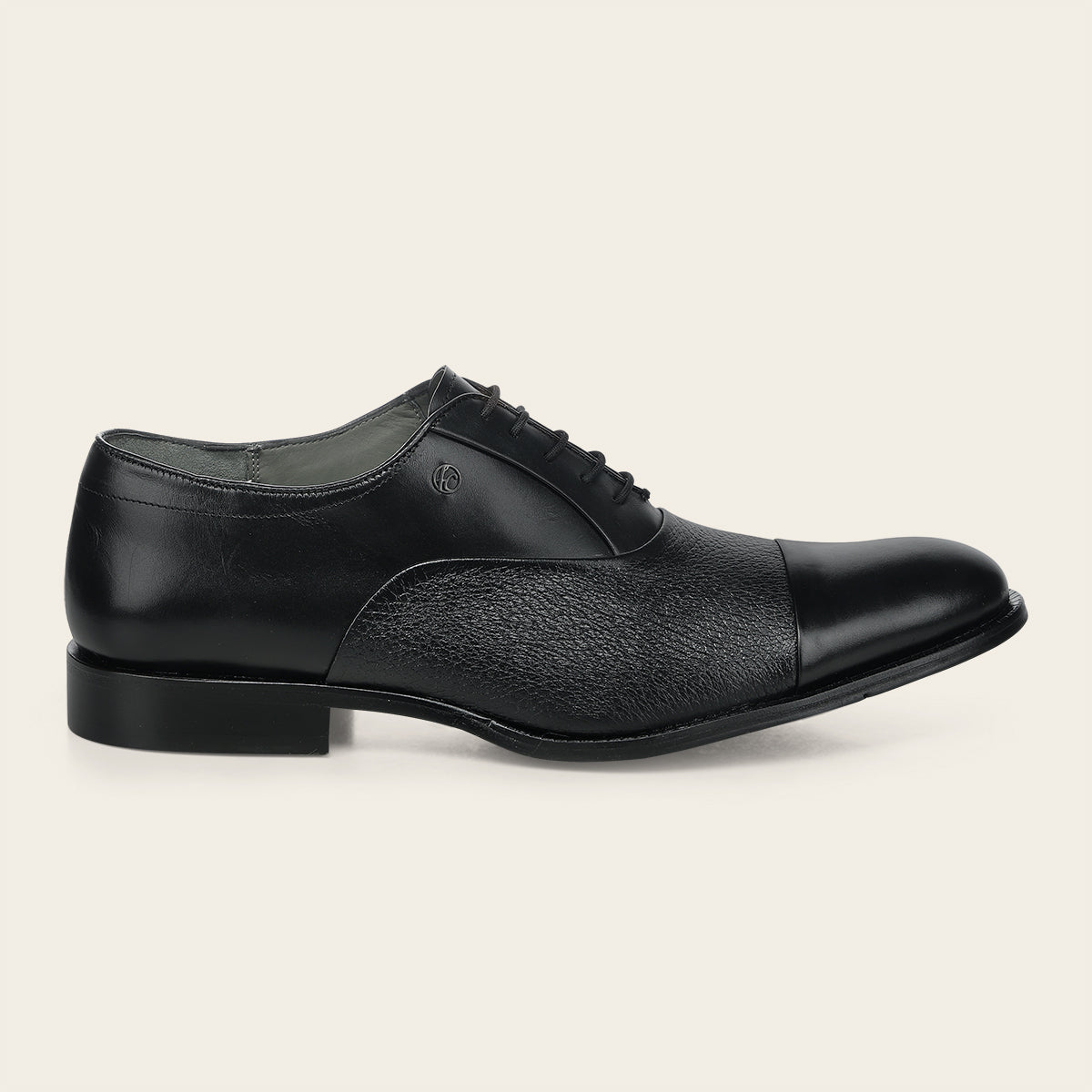 Zapato de vestir tipo Oxford en piel genuina de venado