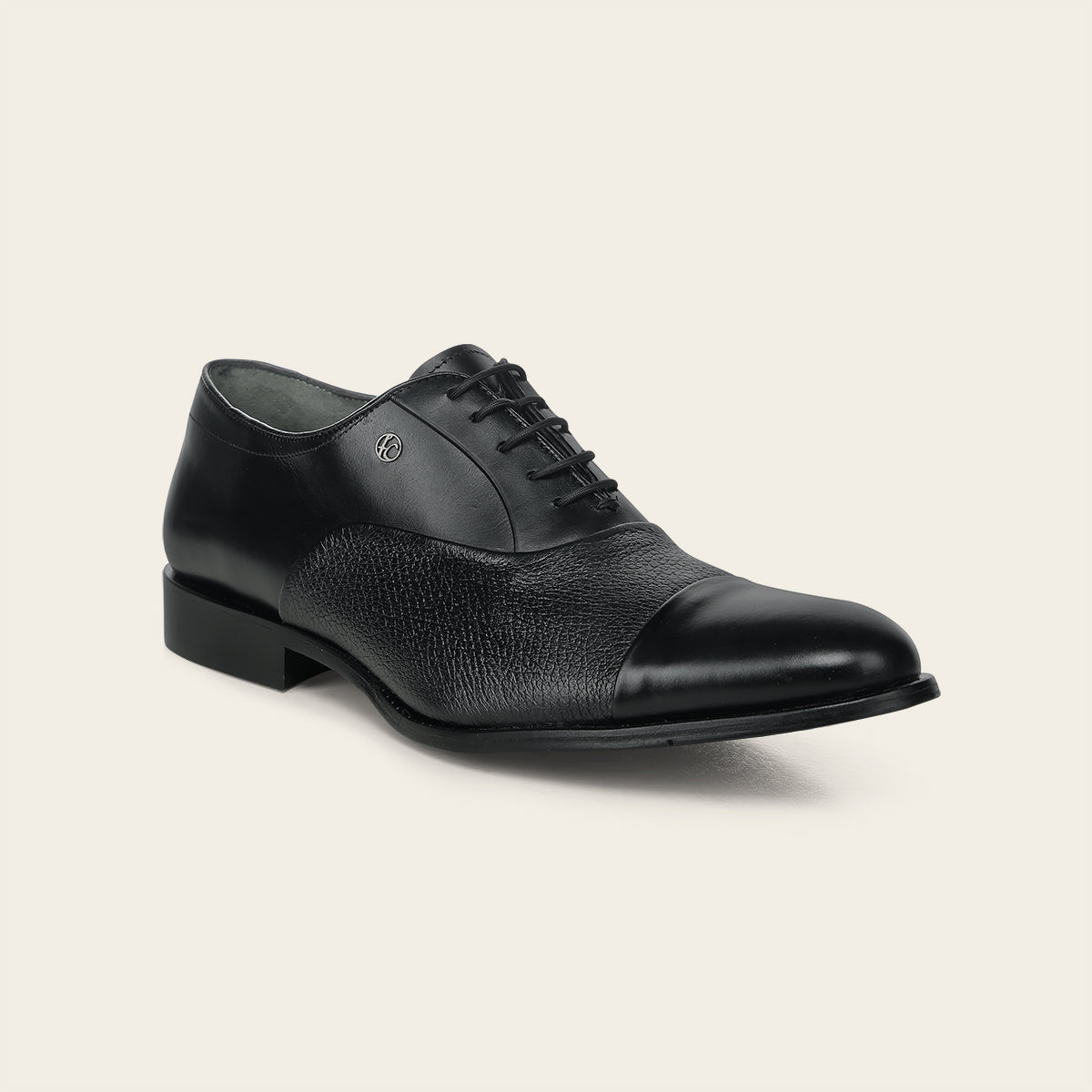 Zapato de vestir tipo Oxford en piel genuina de venado