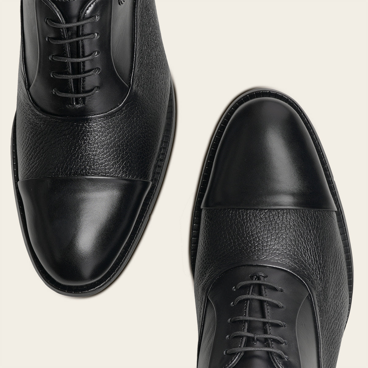 Zapato de vestir tipo Oxford en piel genuina de venado