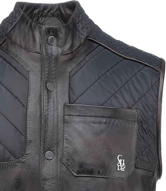 Chaleco Para Caballero En Piel Genuina De Ovino