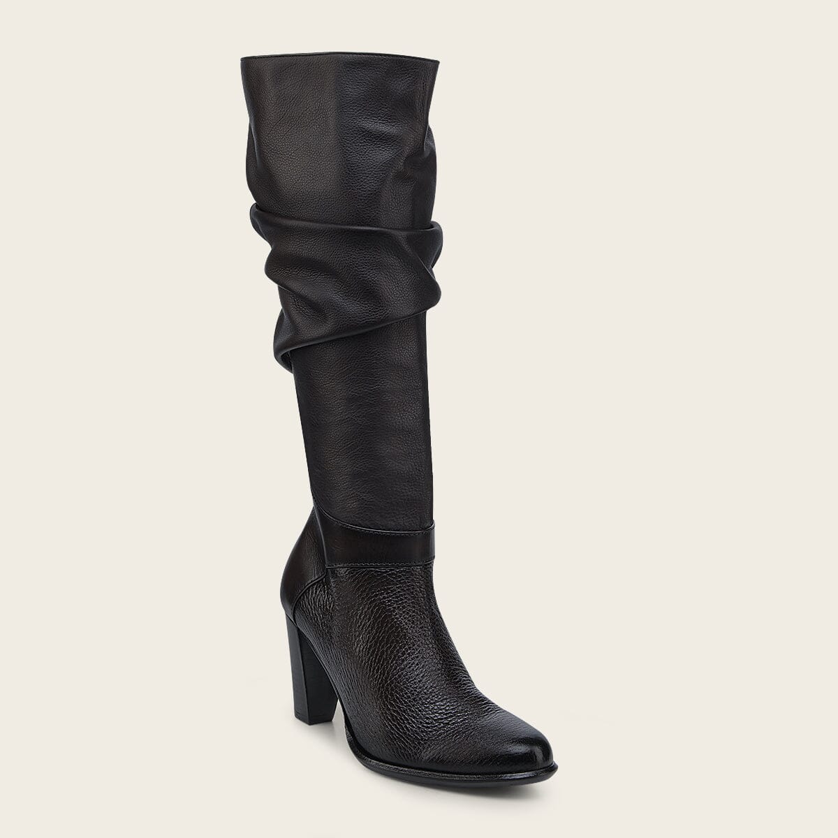 Bota de vestir en piel genuina de venado para dama