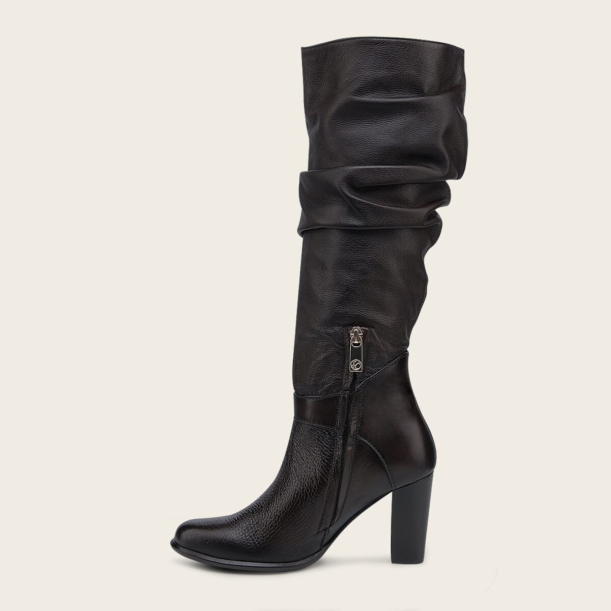 Bota de vestir en piel genuina de venado para dama