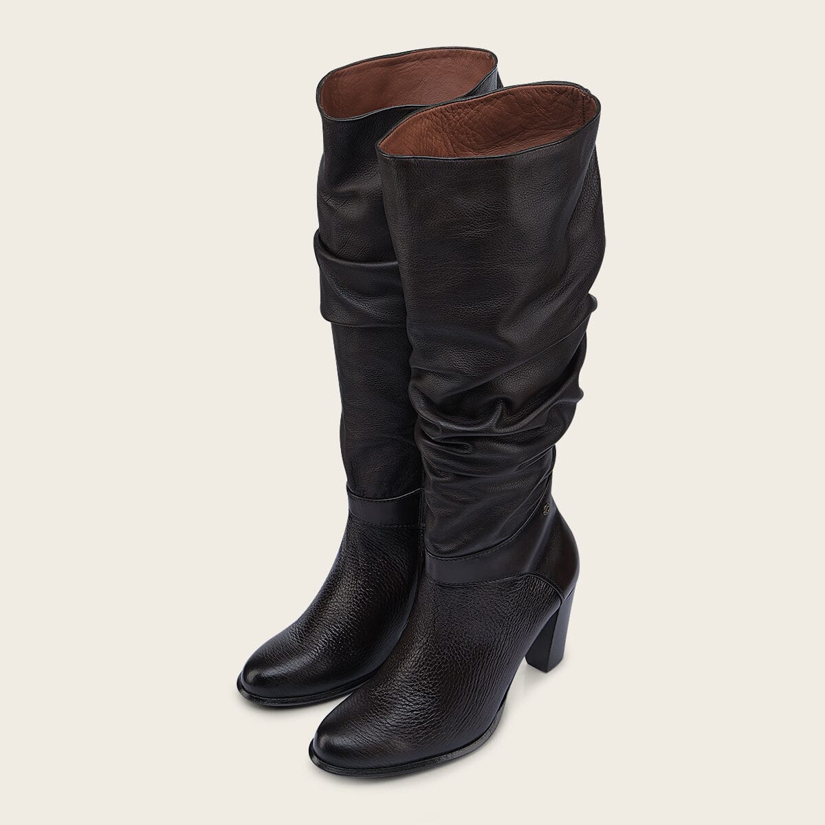 Bota de vestir en piel genuina de venado para dama