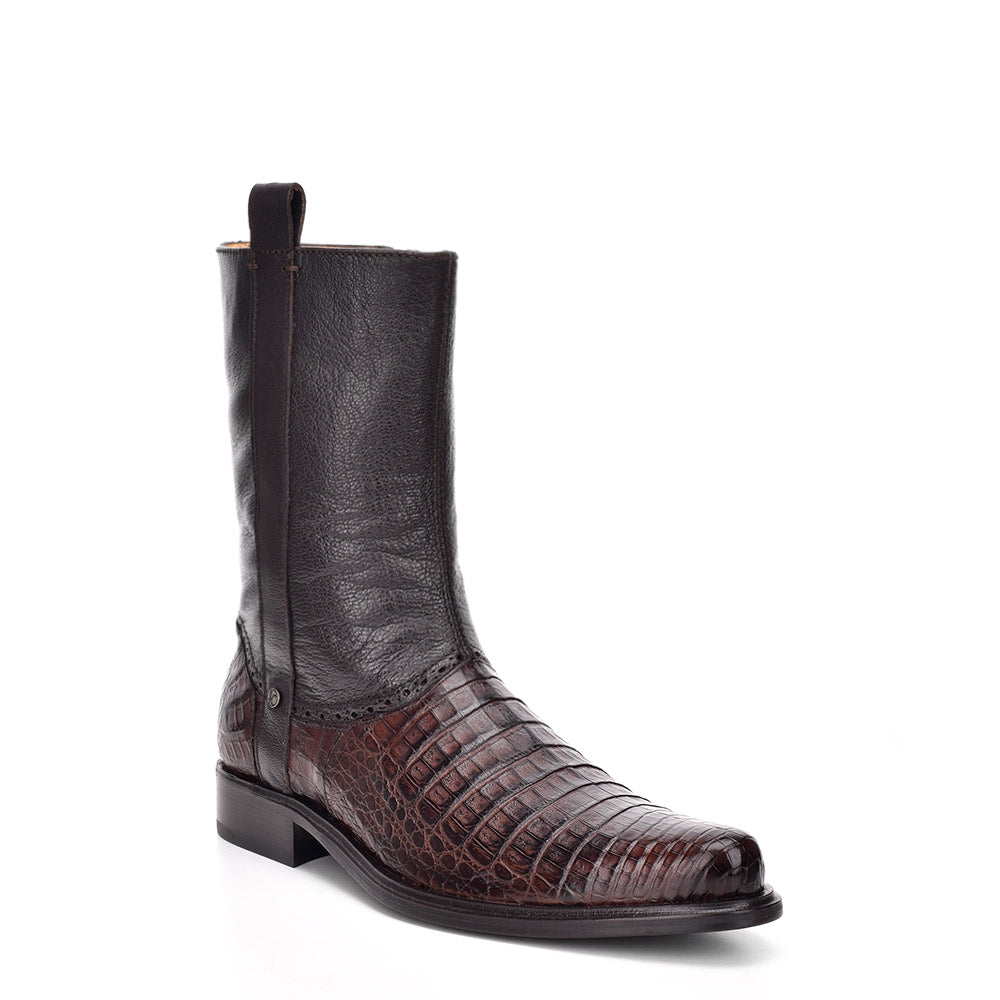 Botin de vestir en piel genuina de caimán