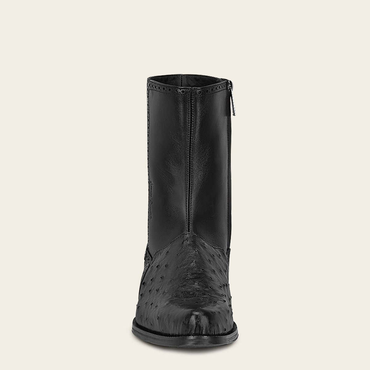 Botin de vestir en piel genuina de avestruz