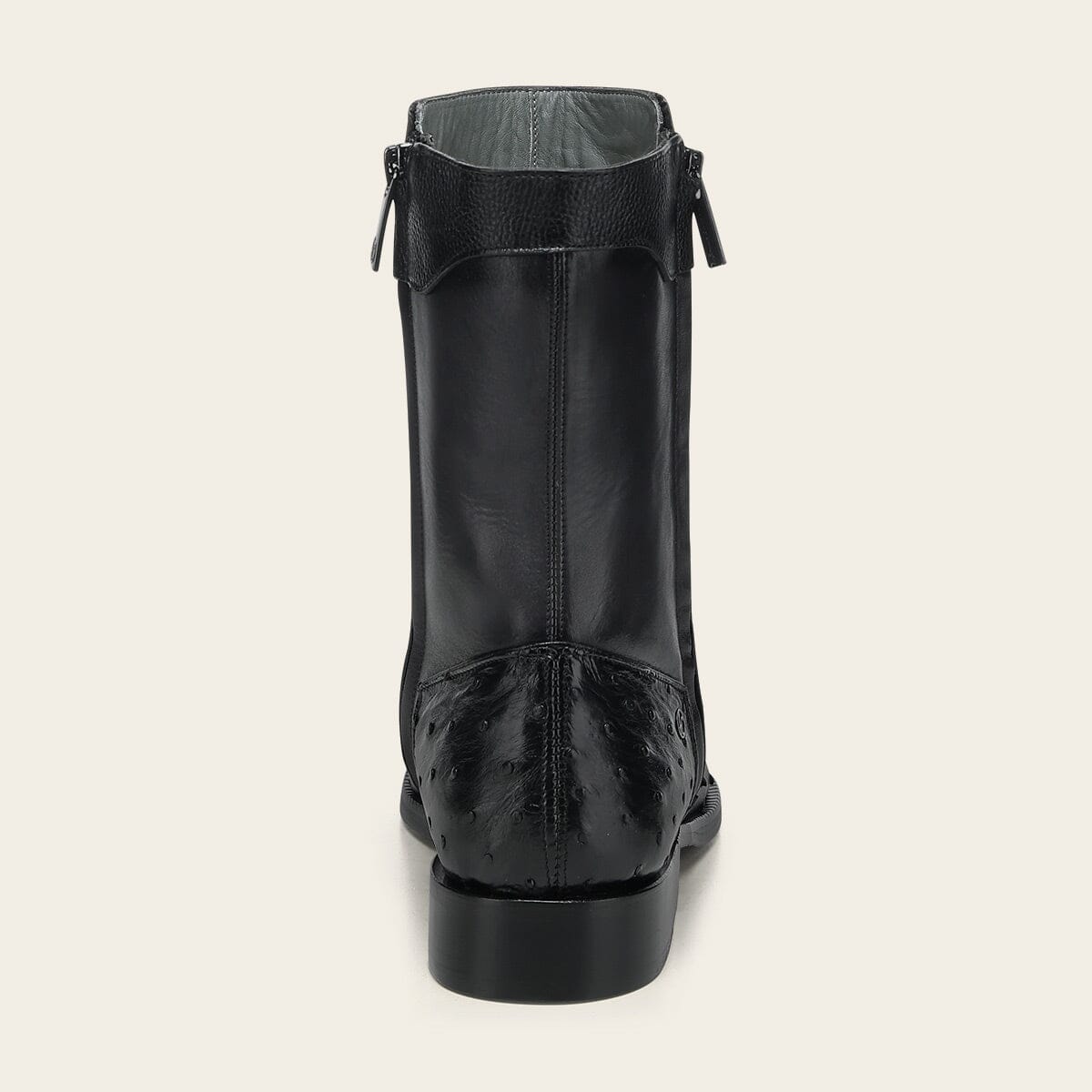 Bota de vestir en piel genuina de avestruz para caballero