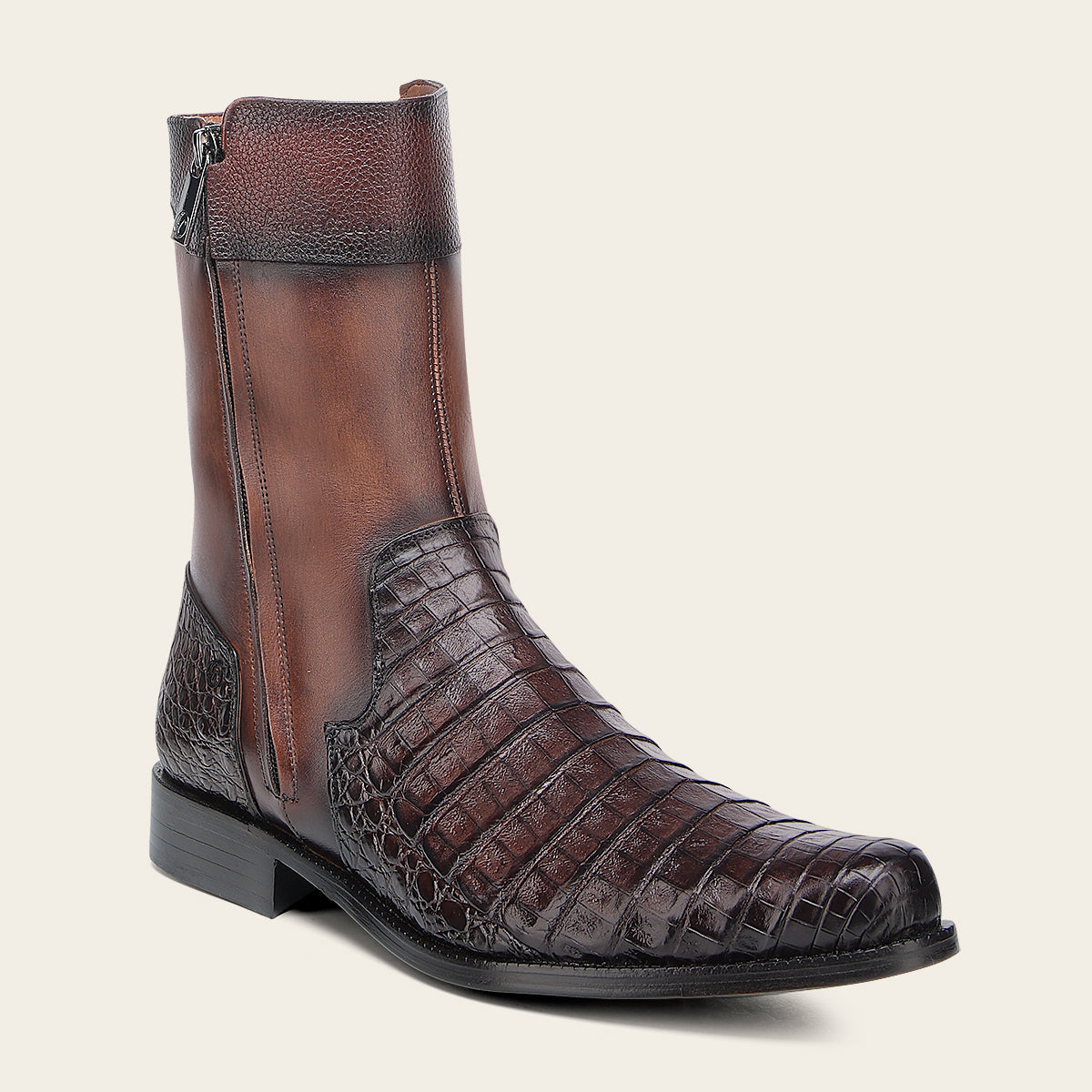 Bota de vestir en piel genuina de caimán