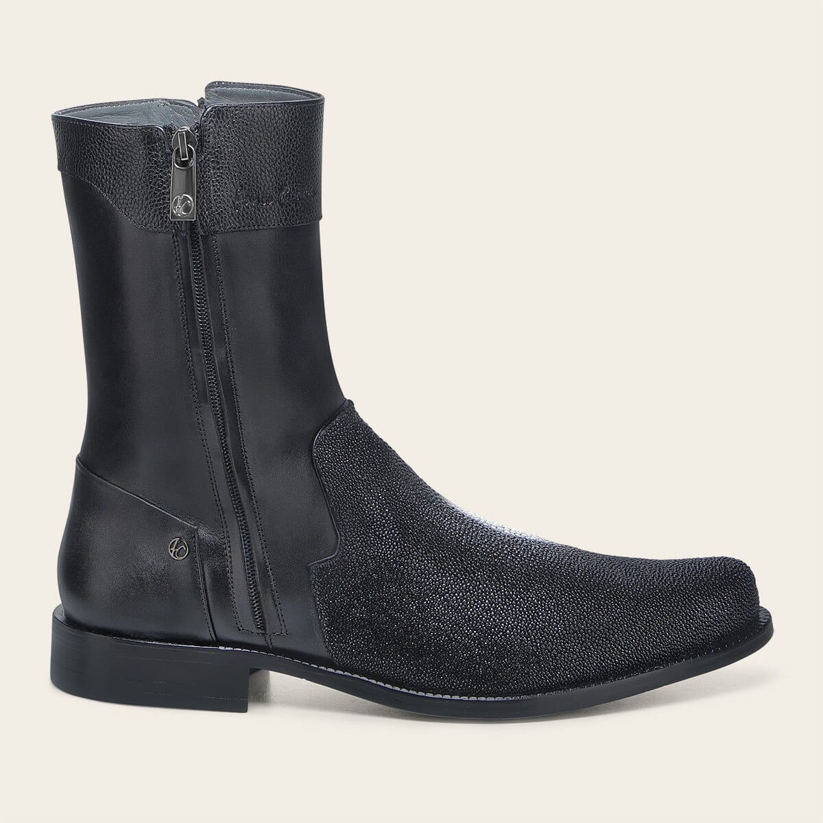 Bota de vestir en piel genuina de mantarraya para caballero