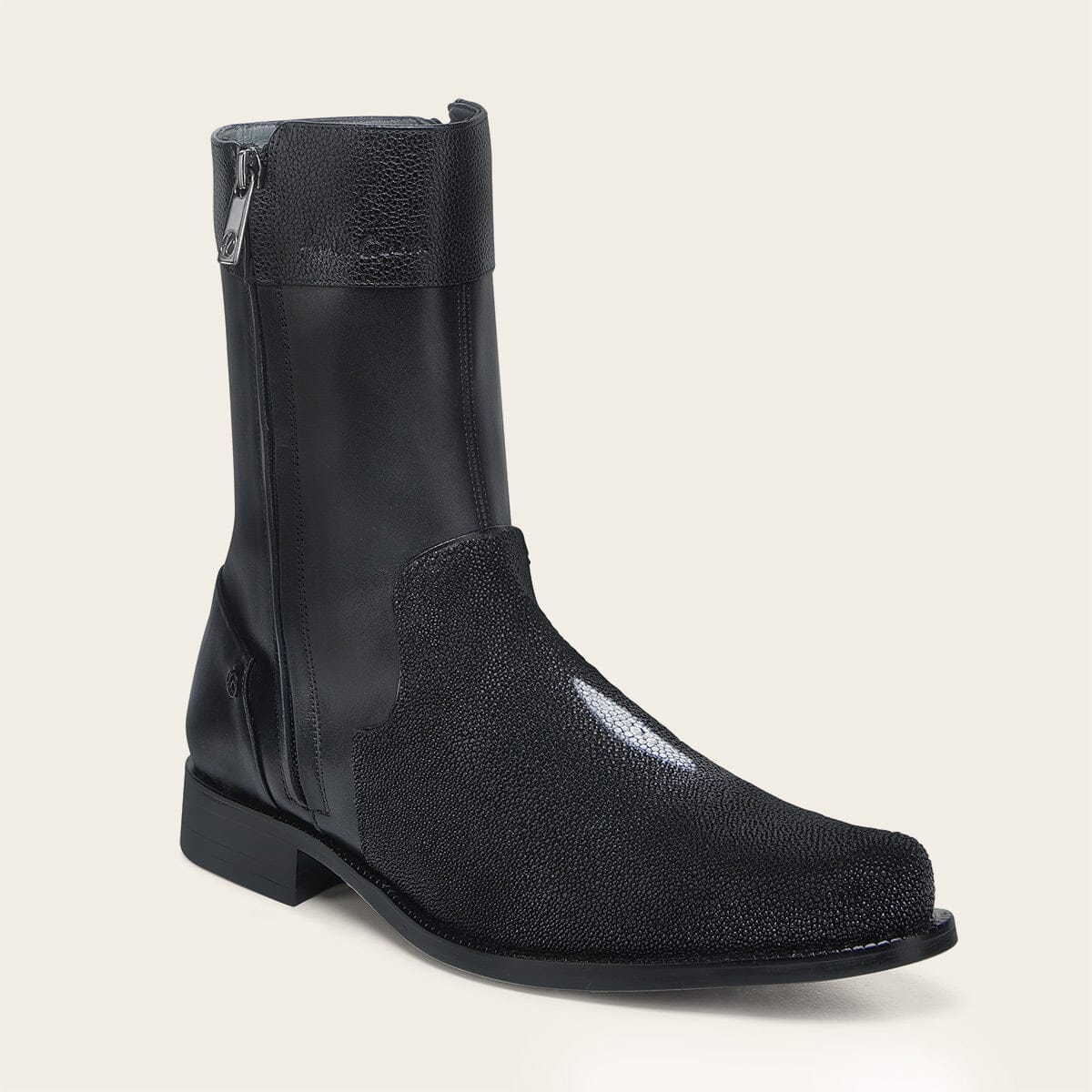 Bota de vestir en piel genuina de mantarraya para caballero