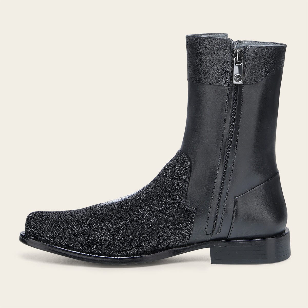 Bota de vestir en piel genuina de mantarraya para caballero
