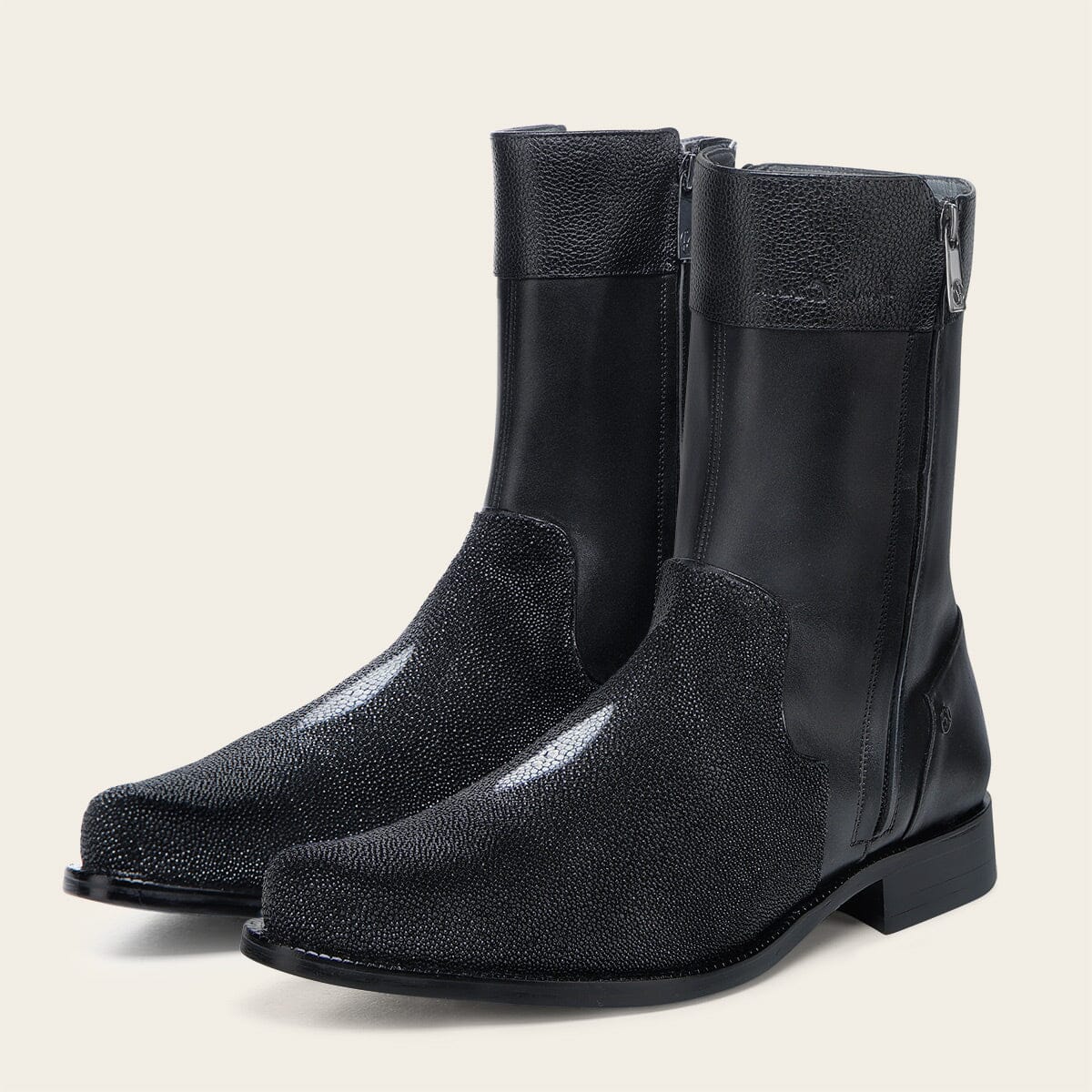 Bota de vestir en piel genuina de mantarraya para caballero