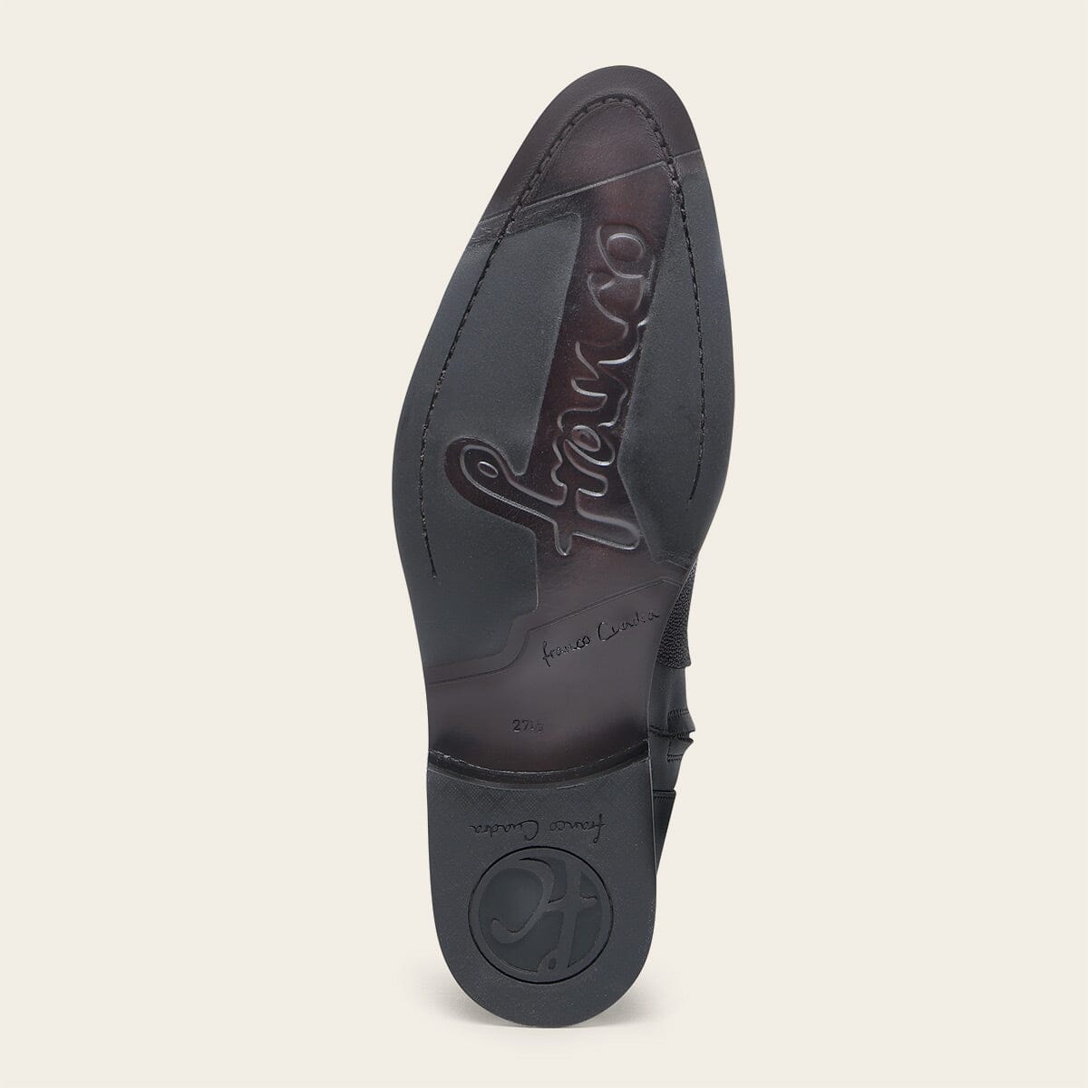 Bota de vestir en piel genuina de mantarraya para caballero