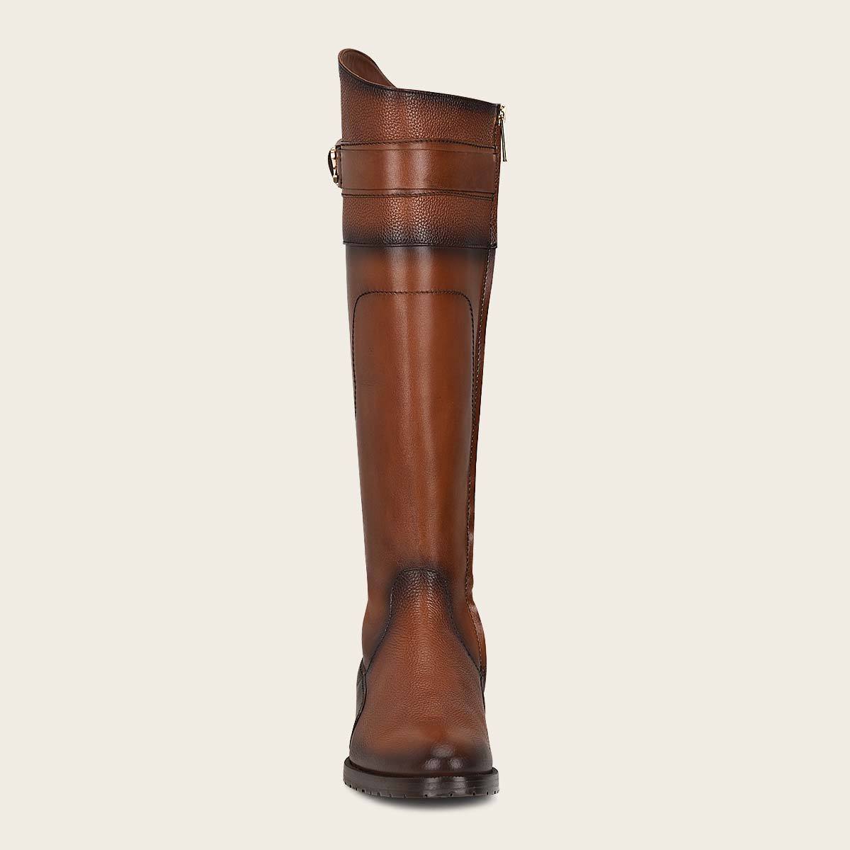 Bota alta para dama en piel genuina de res