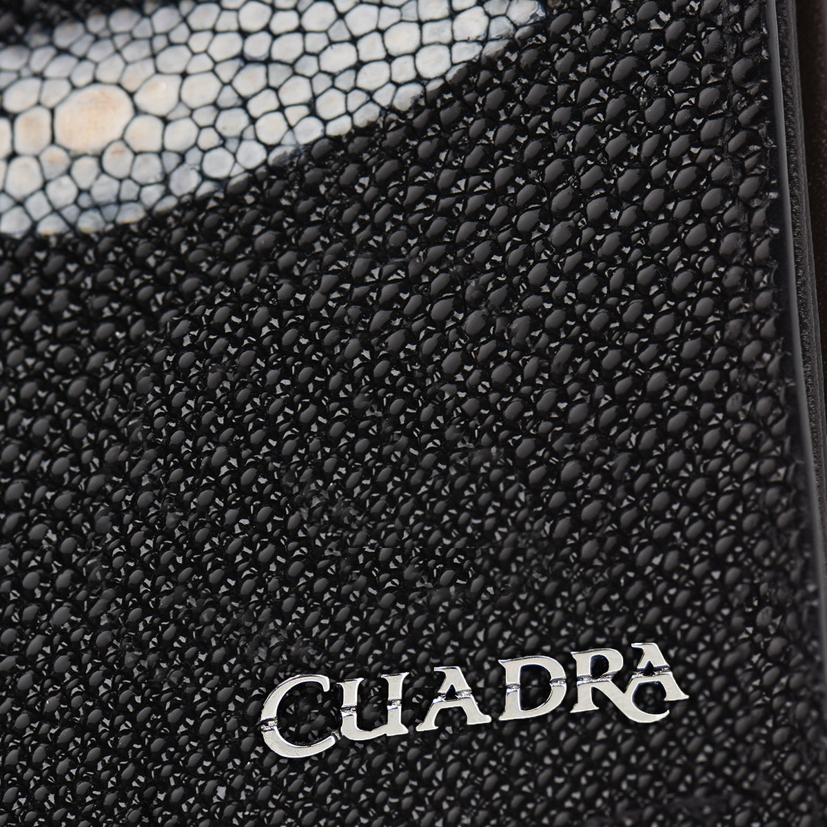 Cartera en piel genuina de mantarraya para caballero