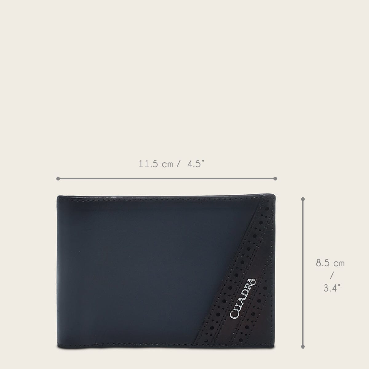 Cartera en piel genuina para caballero