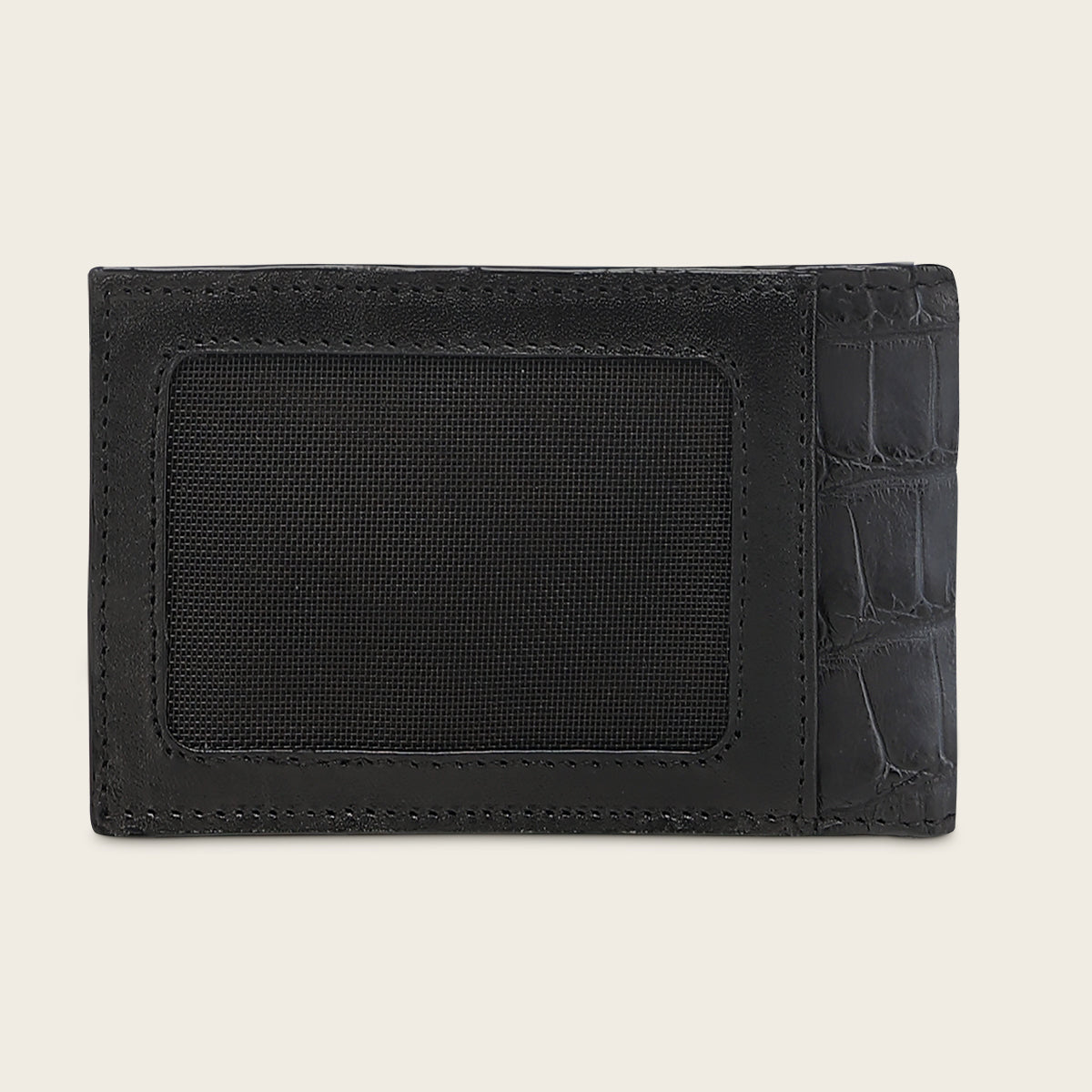 Cartera en piel genuina de alligator para caballero