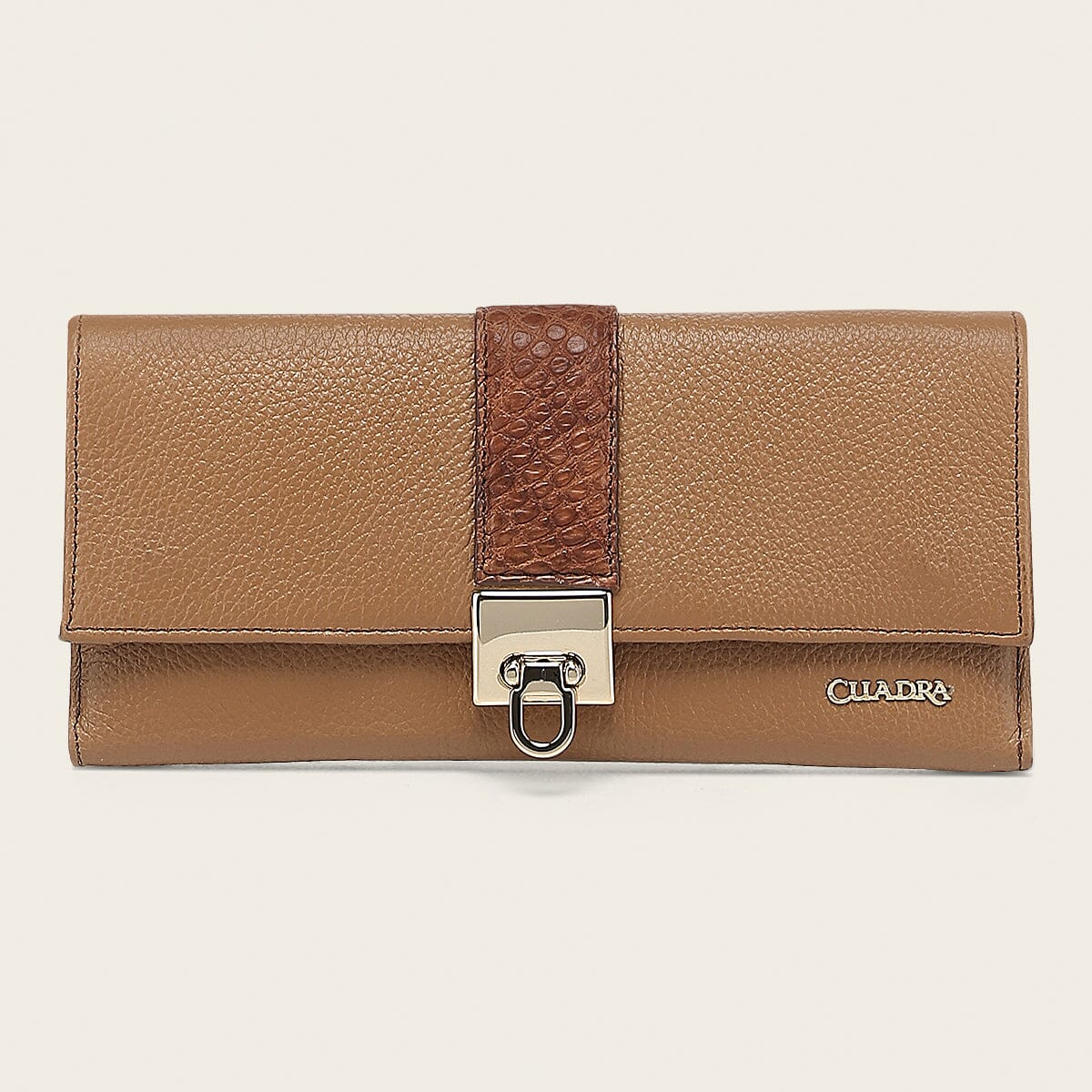 Cartera en piel genuina de alligátor para dama