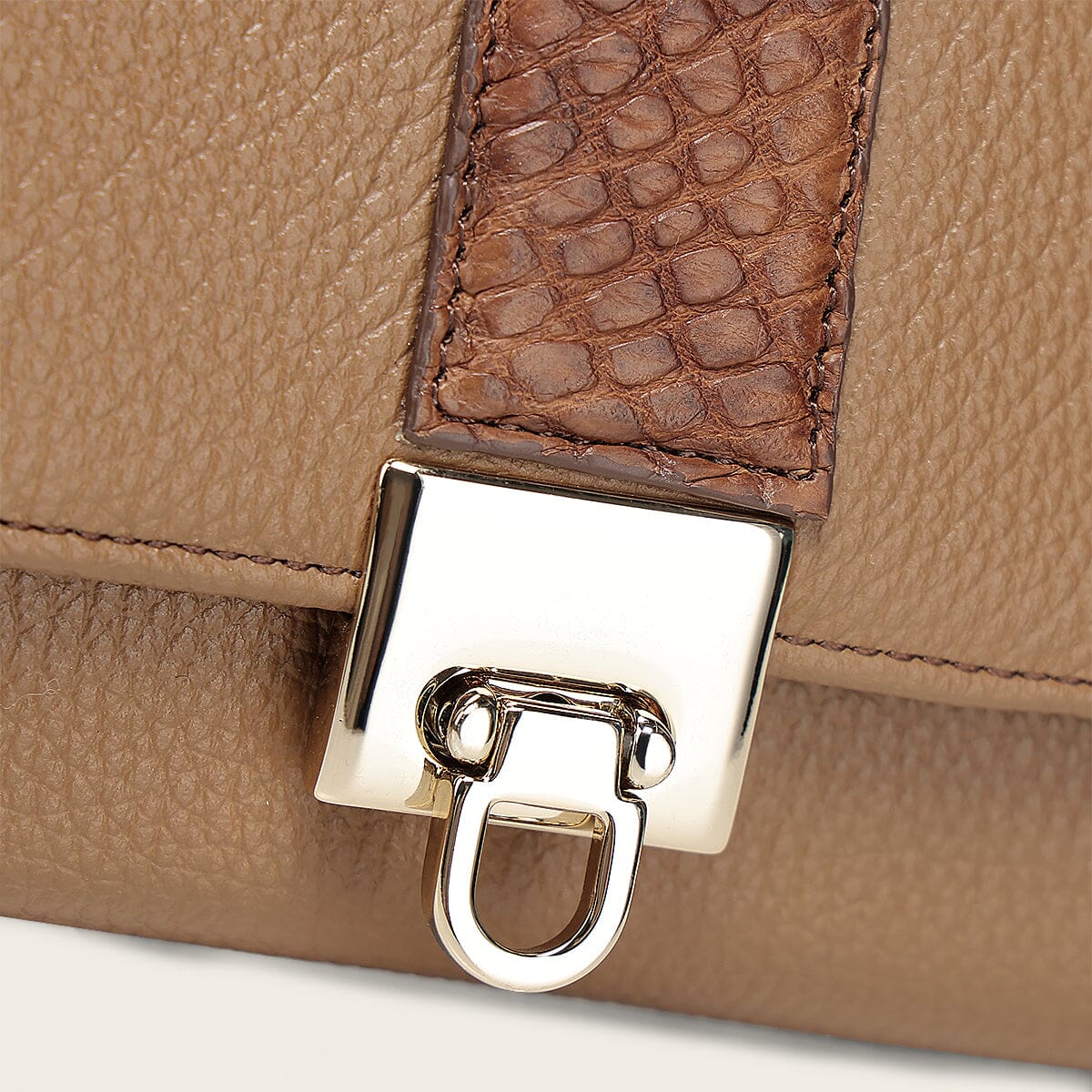 Cartera en piel genuina de alligátor para dama
