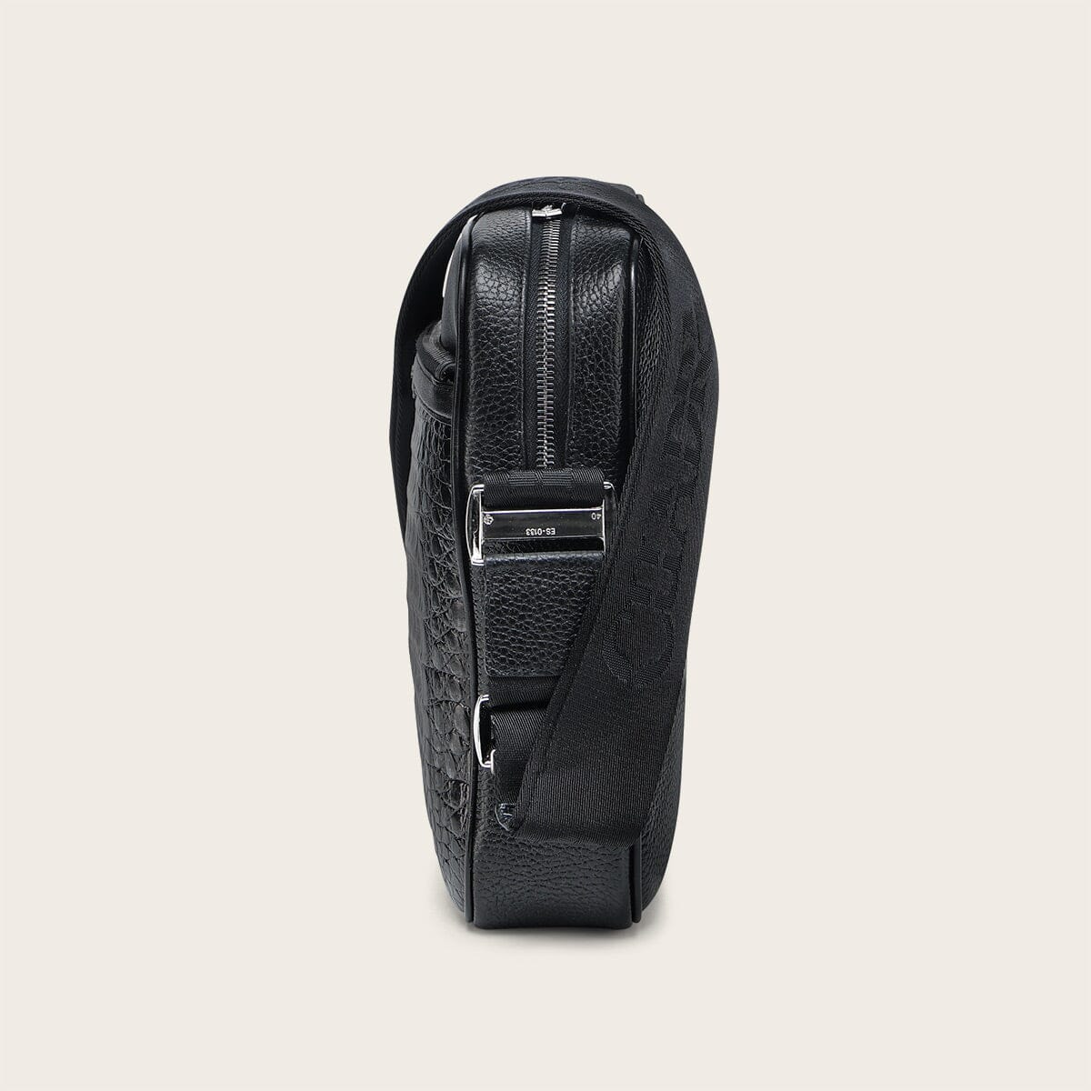 Bandolera en piel genuina de fuscus para caballero