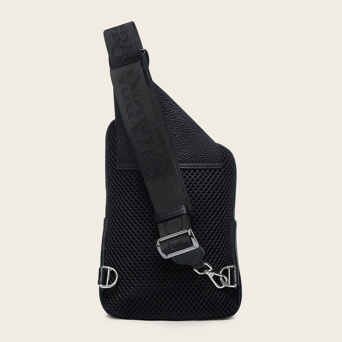 Bandolera en piel genuina de mantarraya para caballero
