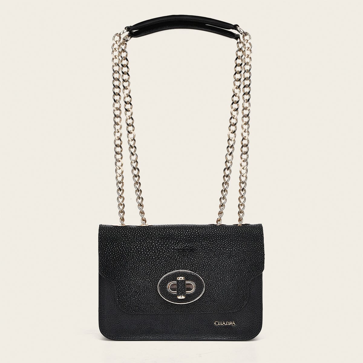 Crossbody en piel genuina de mantarraya